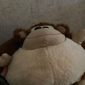 Large monkey squishmallow pillow